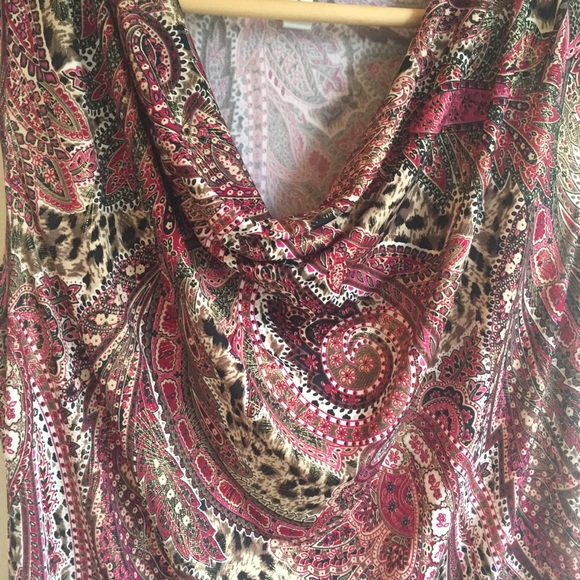 Dressbarn sleeveless drape neckline top Size S - Picture 4 of 8